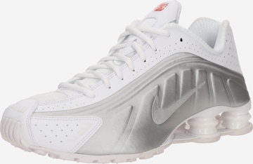 Baskets basses 'SHOX R4' Nike Sportswear en blanc : devant