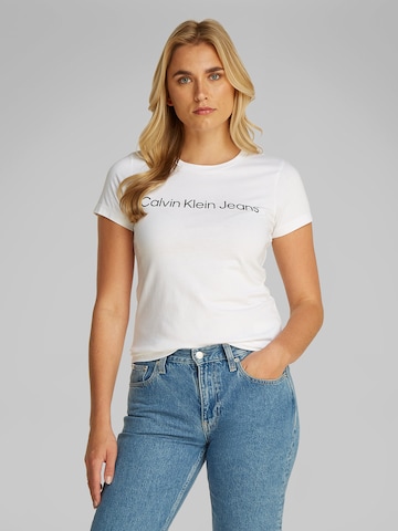 T-shirt Calvin Klein Jeans en noir : devant