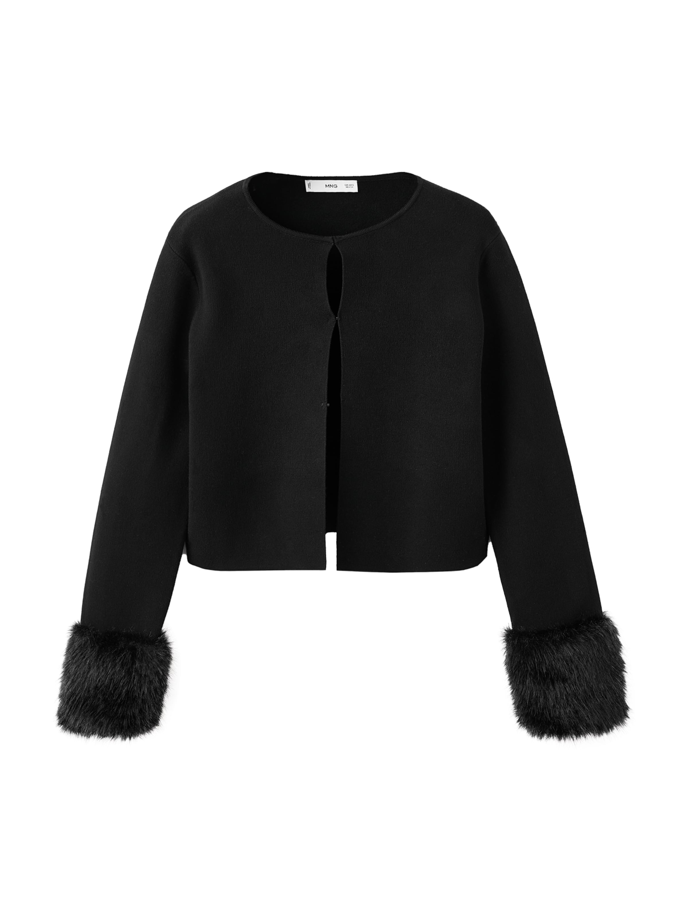 MANGO Cardigan 'PUNYITOS' i sort, Produktvisning