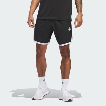 Loosefit Pantalon de sport 'Crazy Lite' ADIDAS PERFORMANCE en noir : devant