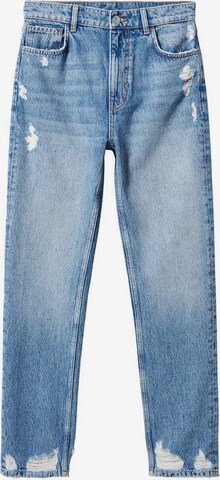 Regular Jeans de la MANGO pe albastru: față