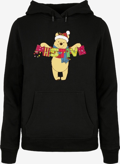 ABSOLUTE CULT Sweatshirt 'Winnie The Pooh - Festive' in Beige / Pink / Black / White, Item view