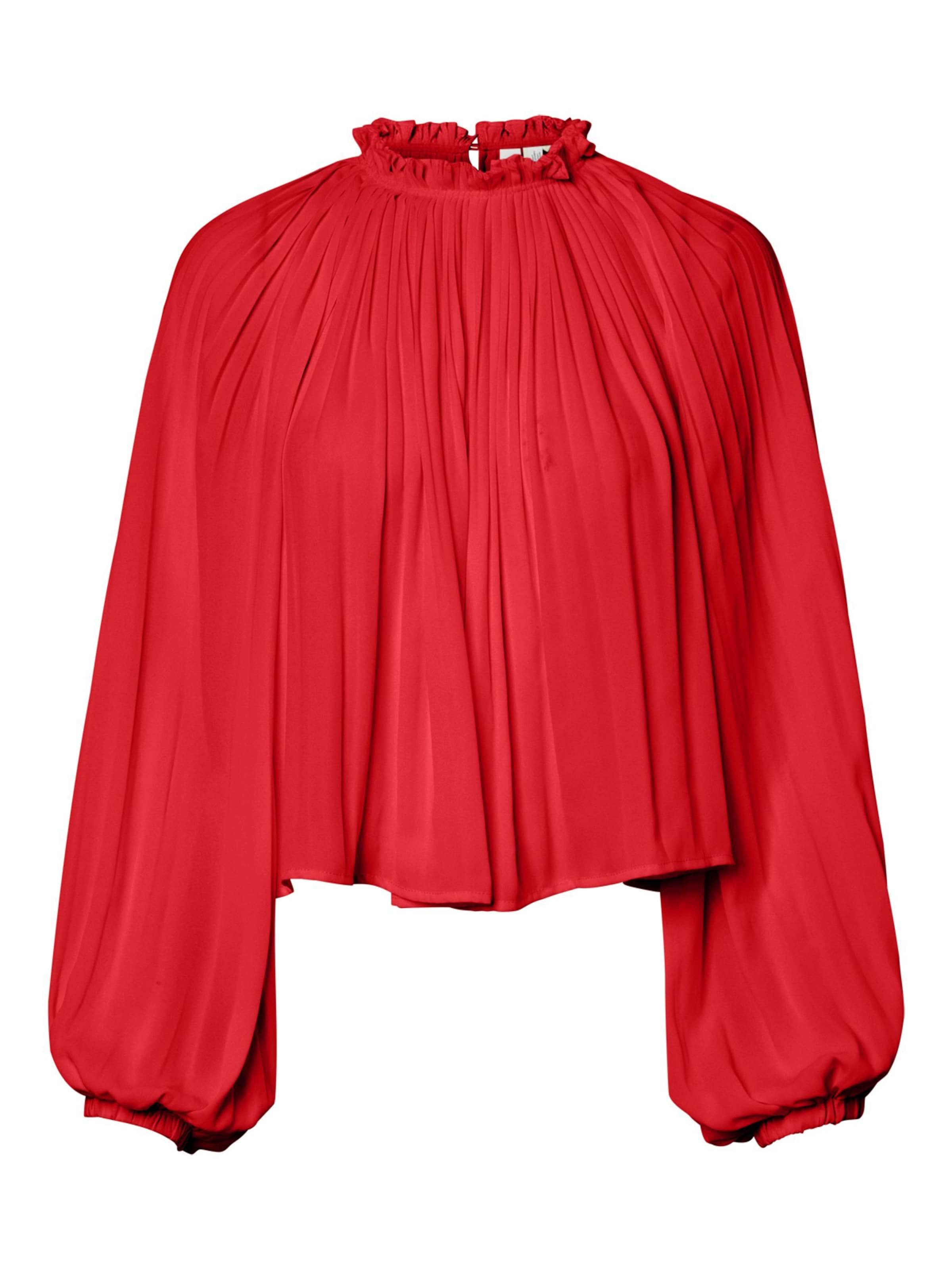 YAS Blouse 'YASBella' in Rood: voorkant