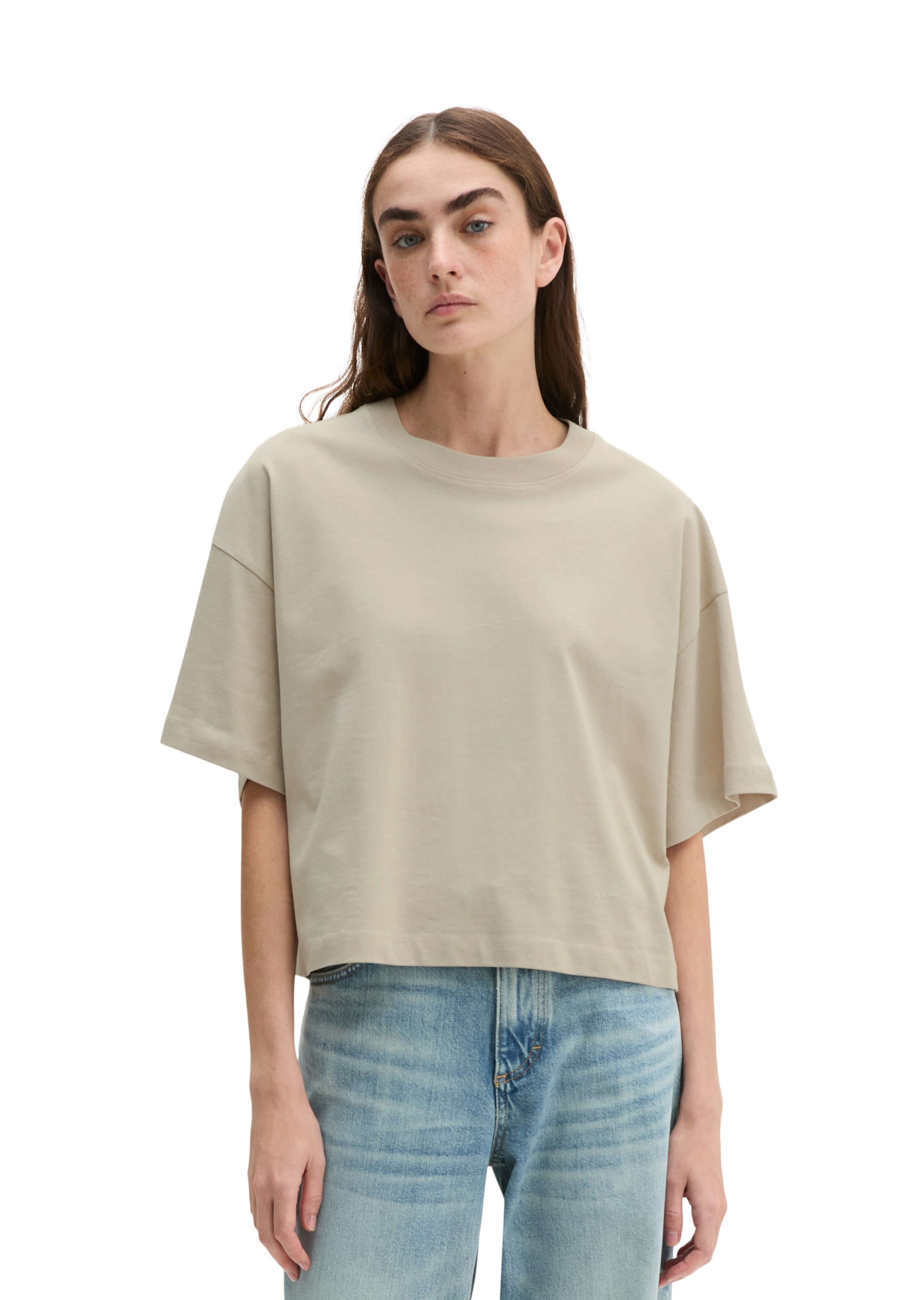 Marc O'Polo Shirt in Beige: front