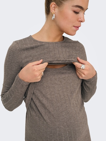 Only Maternity Dress 'OLMDANDRA' in Brown