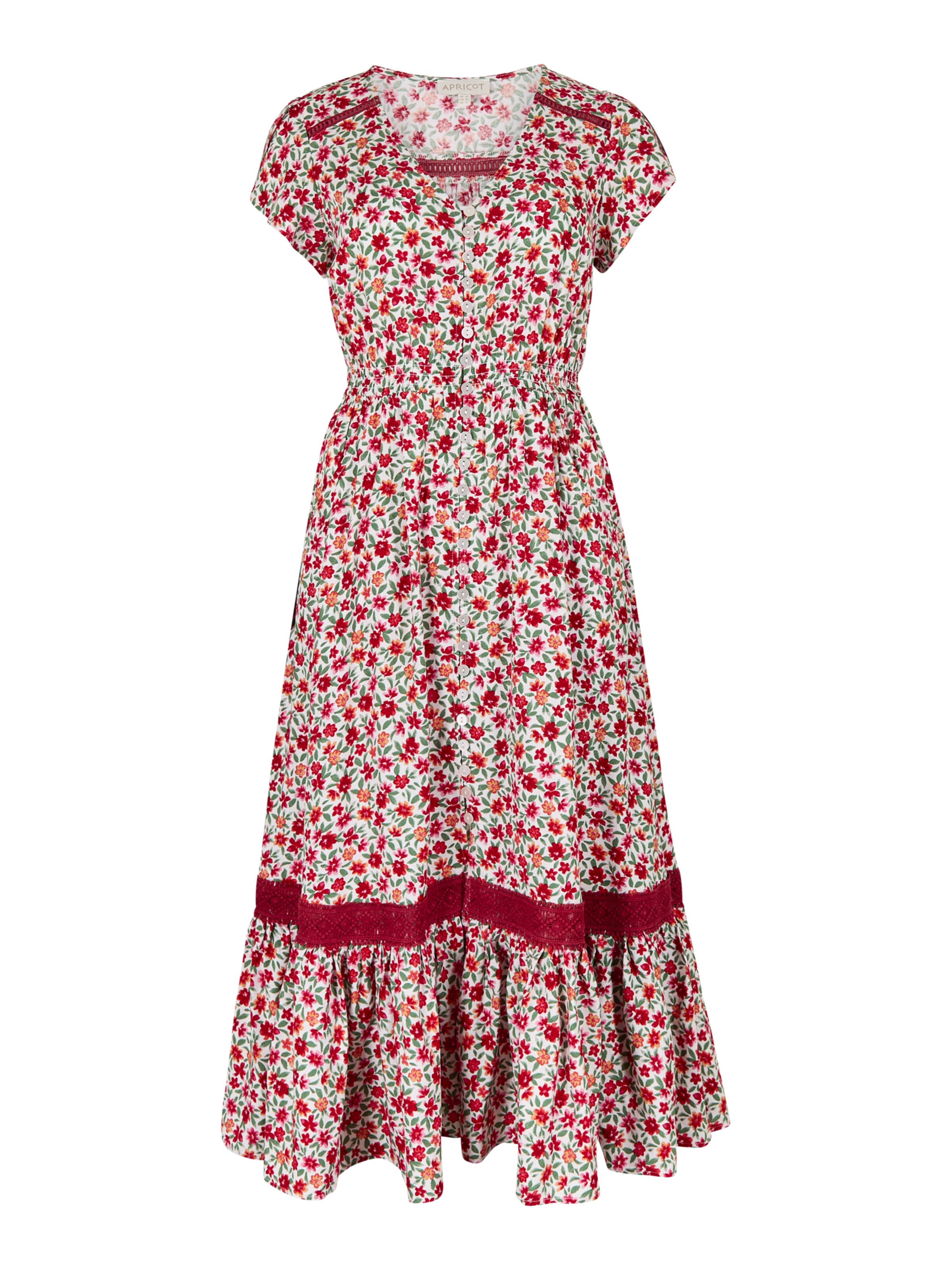 Robe ' ' Apricot en blanc : devant