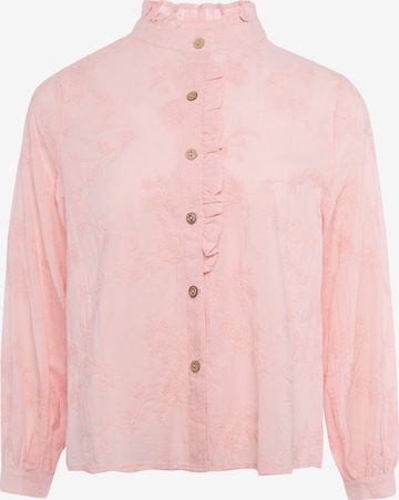 Usha - Blusa em rosa: frente