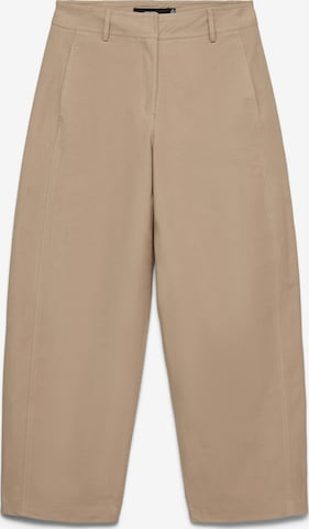 VERO MODA Pleat-front trousers 'VMSOFIA' in Beige: front
