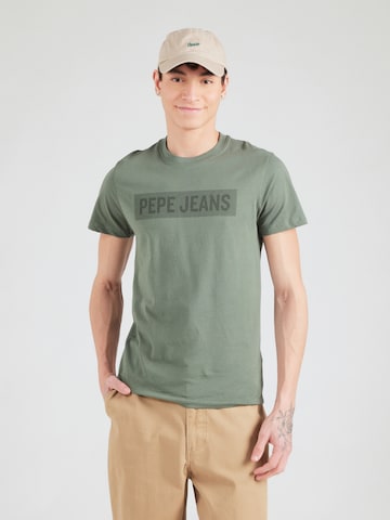 Pepe Jeans T-Shirt 'AURELIO' in Grün: Vorderseite