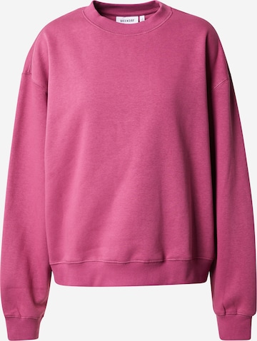 WEEKDAY Sweatshirt in Pink: front