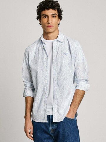 Pepe Jeans Regular Fit Hemd 'Anson' in Weiß: Vorderseite
