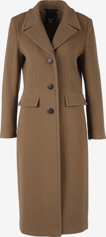 Fuchs Schmitt Between-Seasons Coat in Brown: front