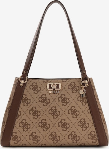 GUESS Shoulder Bag 'Isemay' in Brown: front