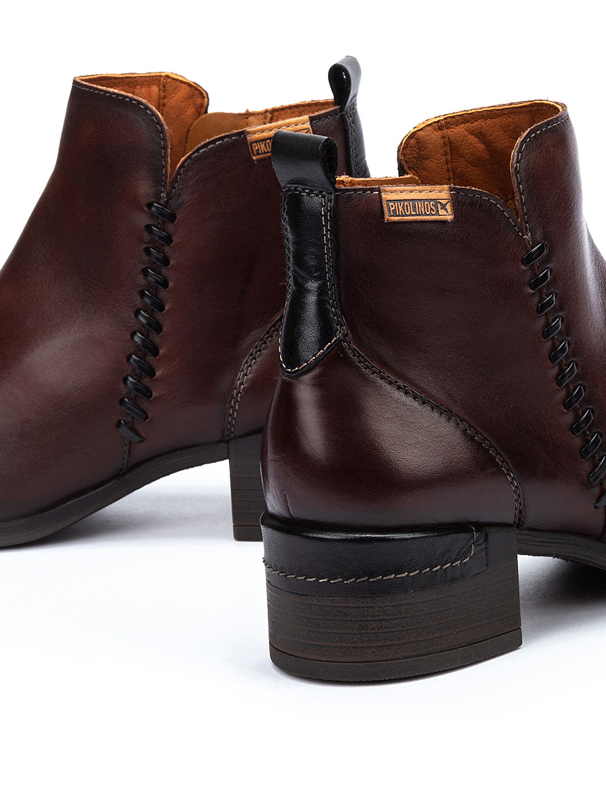 PIKOLINOS Gležnarji z vezalkami 'Malaga' | rdeča barva