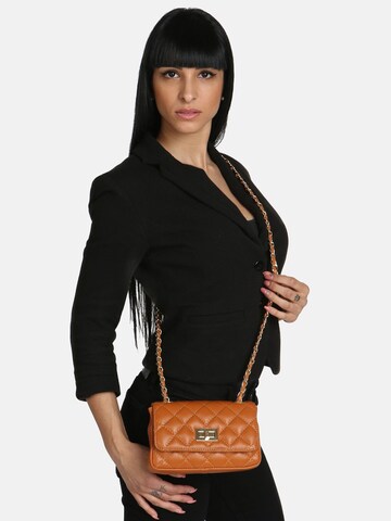 CHICCA BORSE Schoudertas in Bruin: voorkant