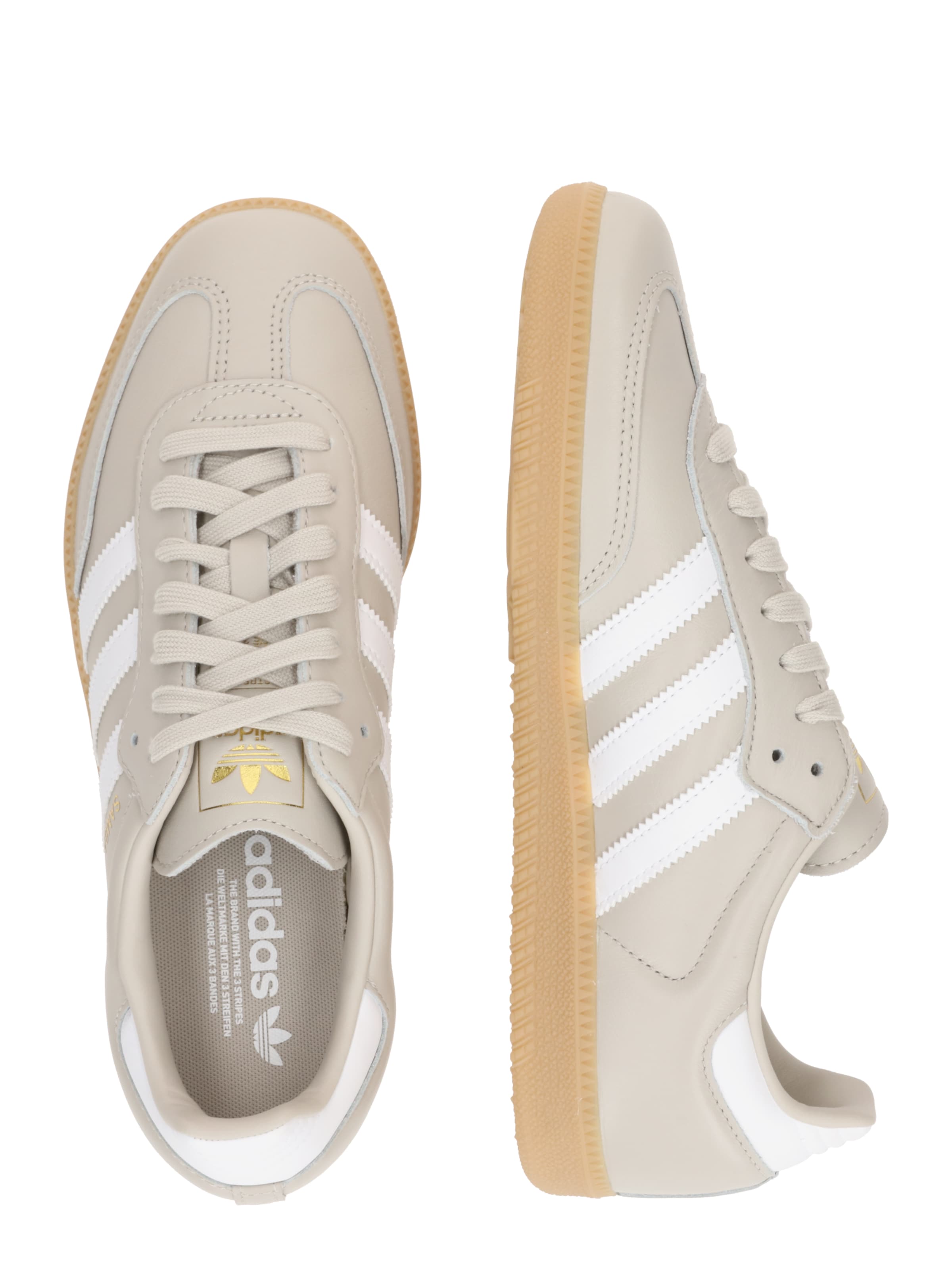 Baskets basses 'SAMBA' ADIDAS ORIGINALS en beige