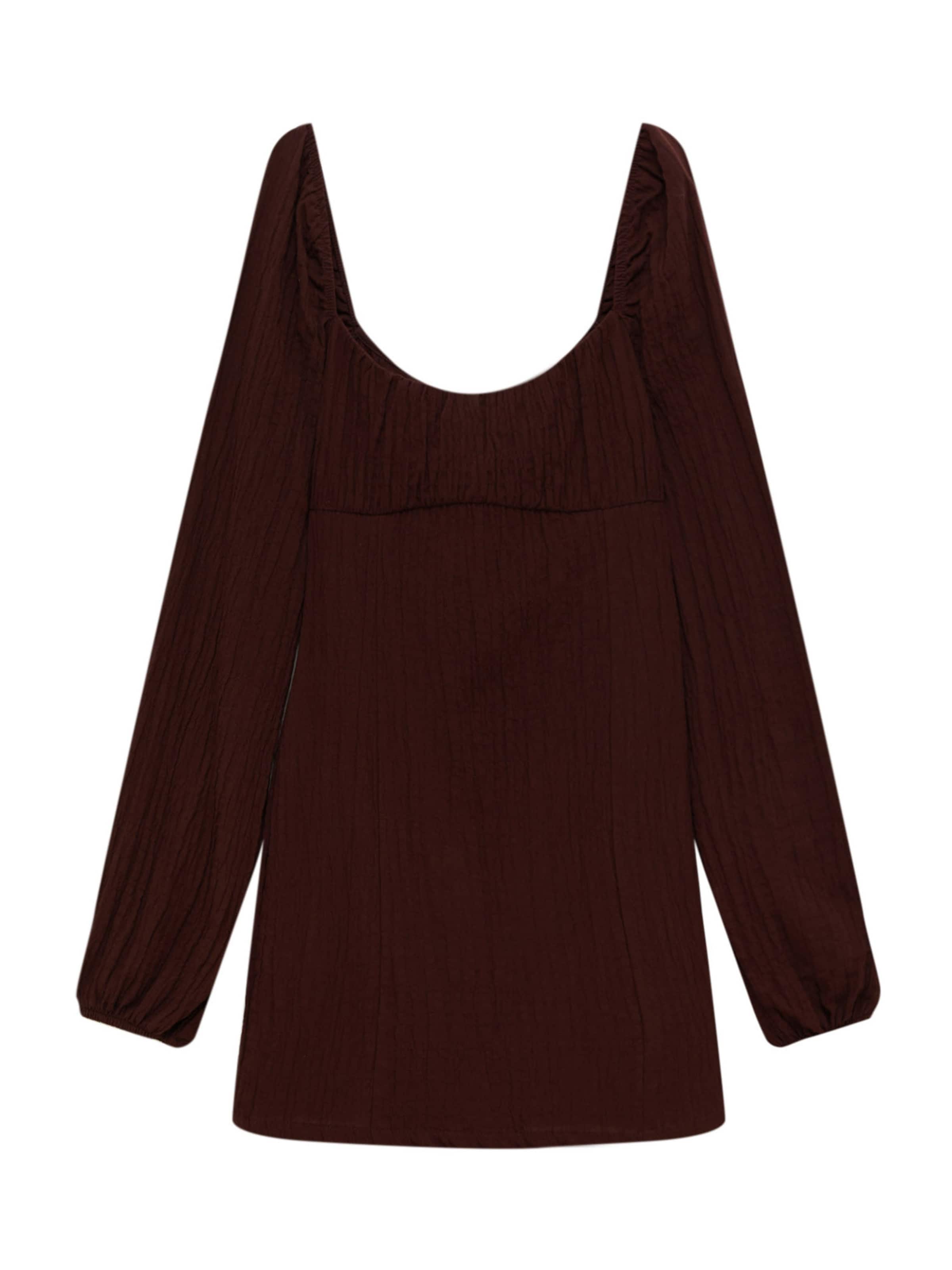 Pull&Bear Sukienka w kolorze brązowy: przód