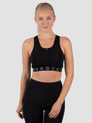 MOROTAI Bustier Sport bh 'NAKA' in Zwart: voorkant