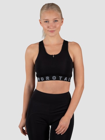 MOROTAI Bustier Sports-BH 'NAKA' i svart: forside