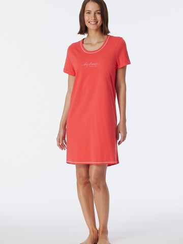 Chemise de nuit ' Casual Essentials ' SCHIESSER en rouge : devant