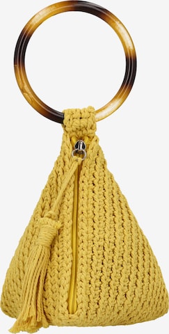 IZIA Clutch in Gelb: Vorderseite