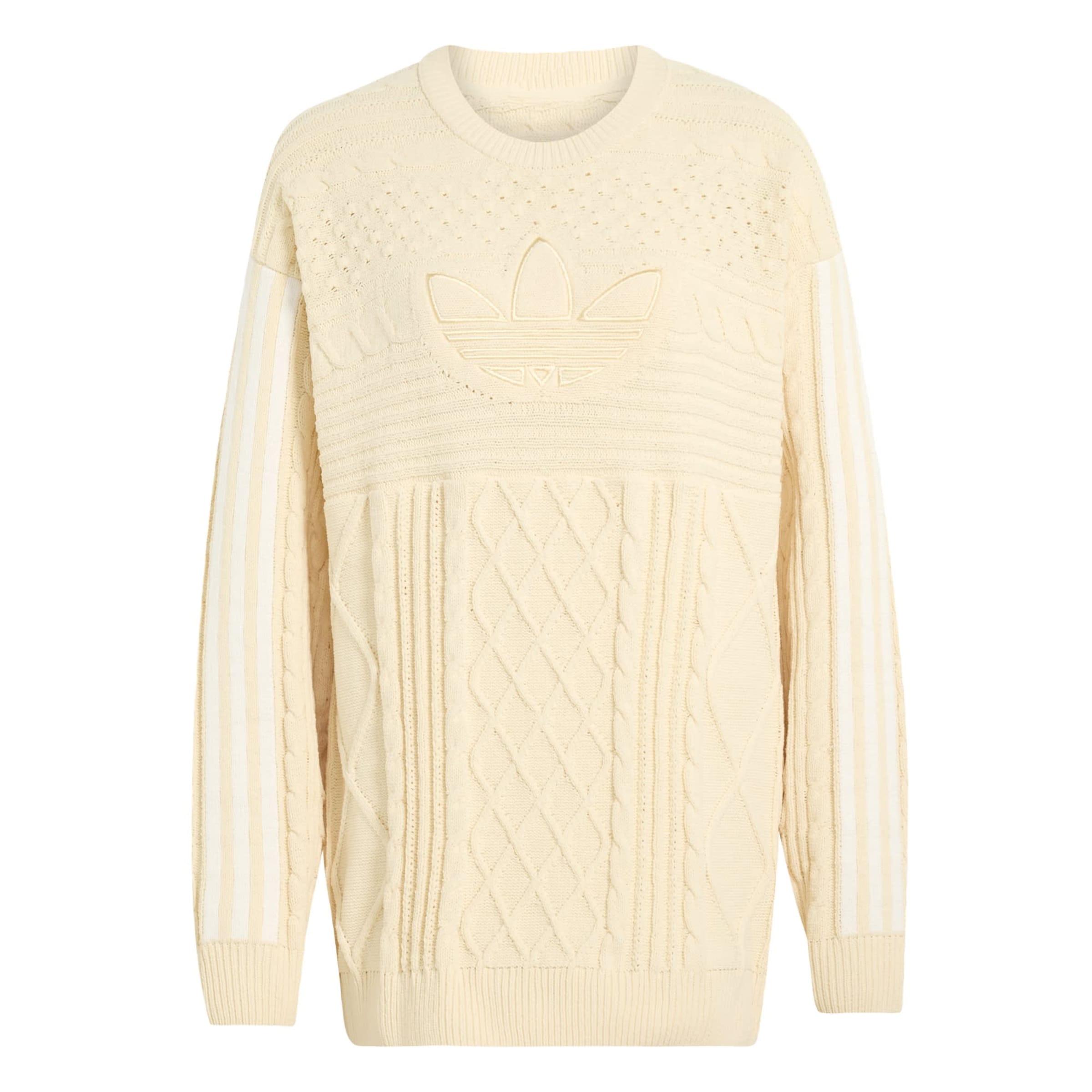 ADIDAS ORIGINALS Sweater '70s Trefoil' in Yellow: front