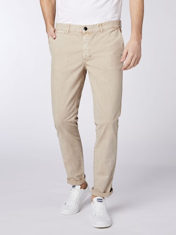 CHIEMSEE Slim fit Chino Pants in Beige: front