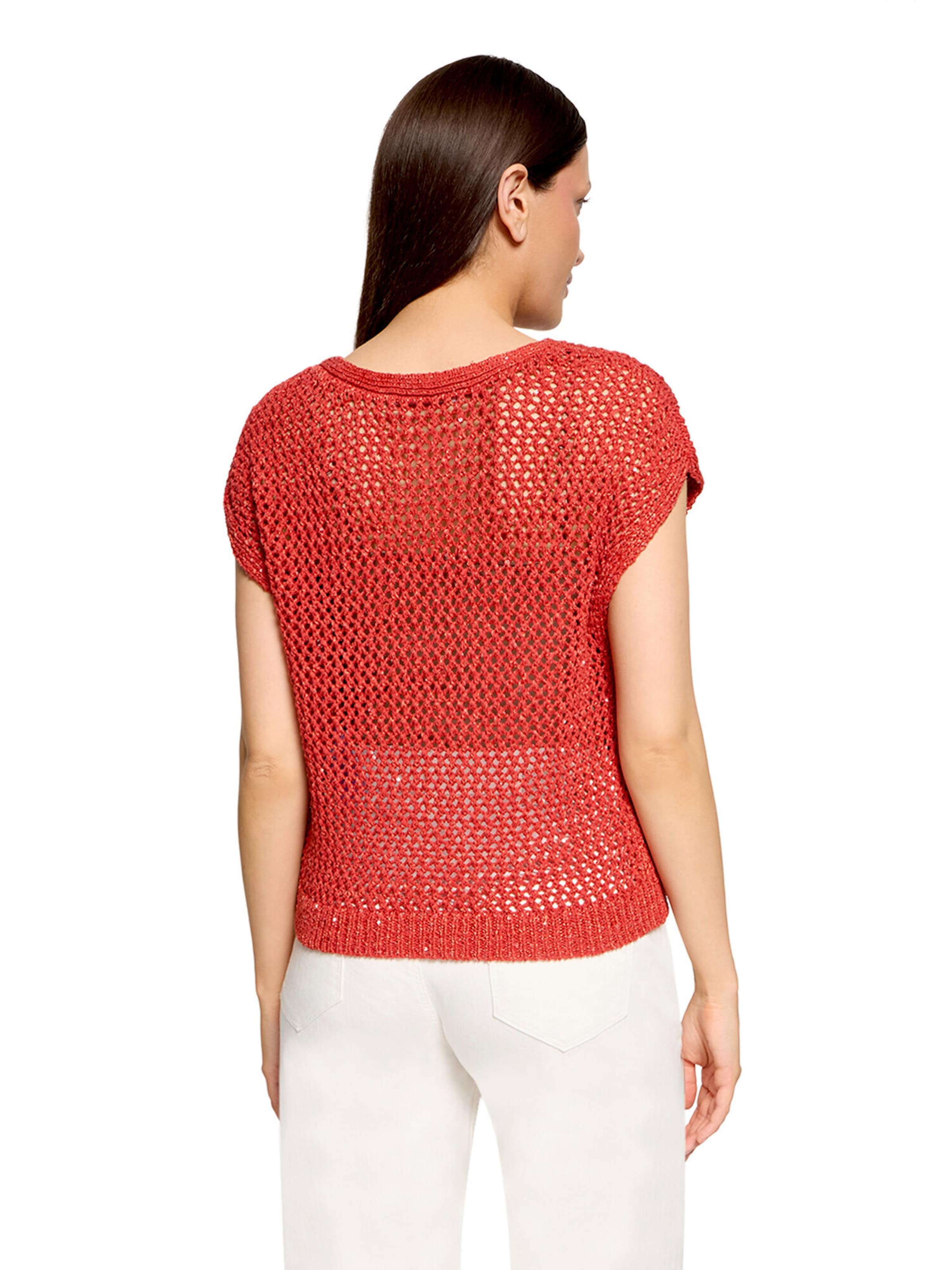 Betty & Co Strickpullunder mit Effektgarn in Braun