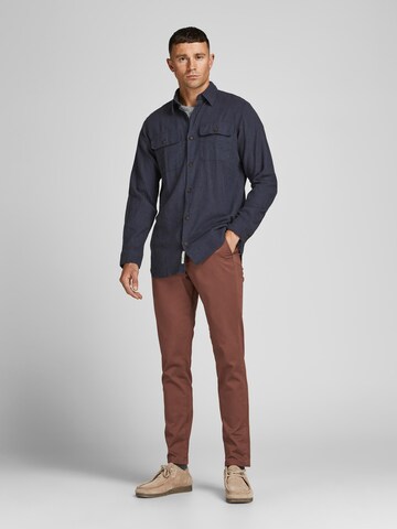 Slimfit Pantaloni eleganți 'MARCO BOWIE' de la JACK & JONES pe maro