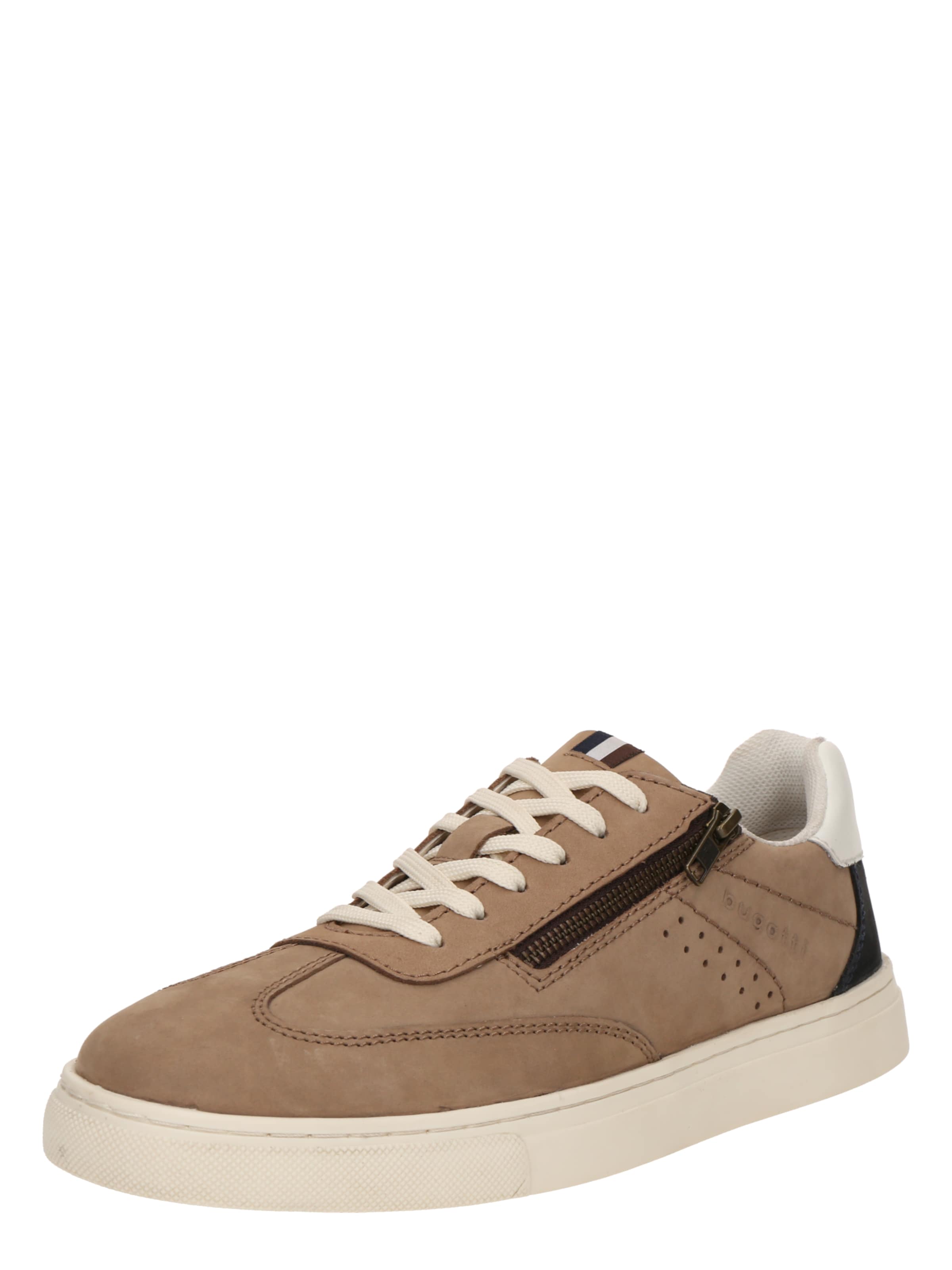 Sneaker bassa di bugatti in grigio: frontale