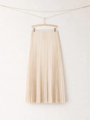 Jupe 'Pleated Skirt' Touché Privé en beige