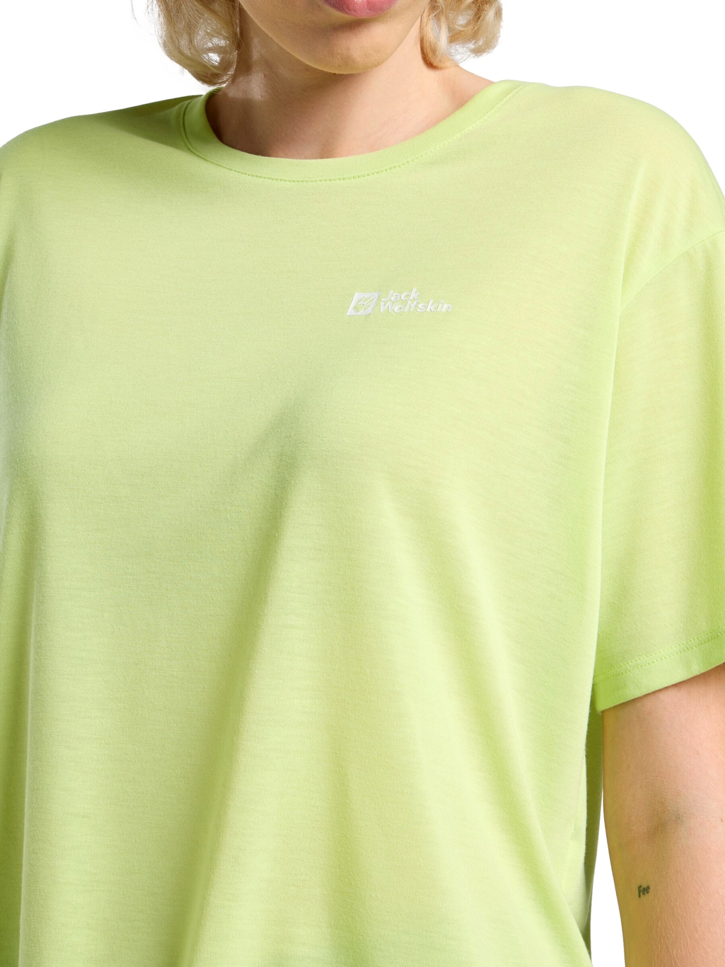 JACK WOLFSKIN Funktionsbluse 'VONNAN T W' i grøn