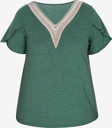 T-shirt joella en vert : devant