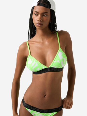 Bogner Fire + Ice Triangel Bikinitop 'Hanka  ' in Grün: Vorderseite
