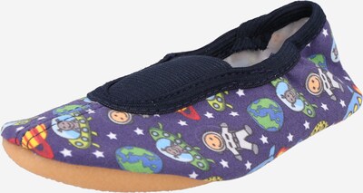 BECK Slippers 'Space' in Dark blue / Yellow / Grey / Green / Red, Item view