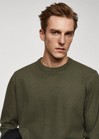 MANGO MAN Sweater 'Antigua' in Green