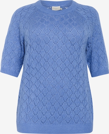 Pull-over 'KCMika' KAFFE CURVE en bleu : devant