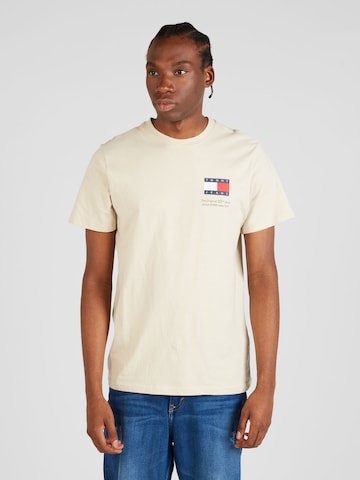 Tommy Jeans Shirt 'Essential' in Beige: voorkant