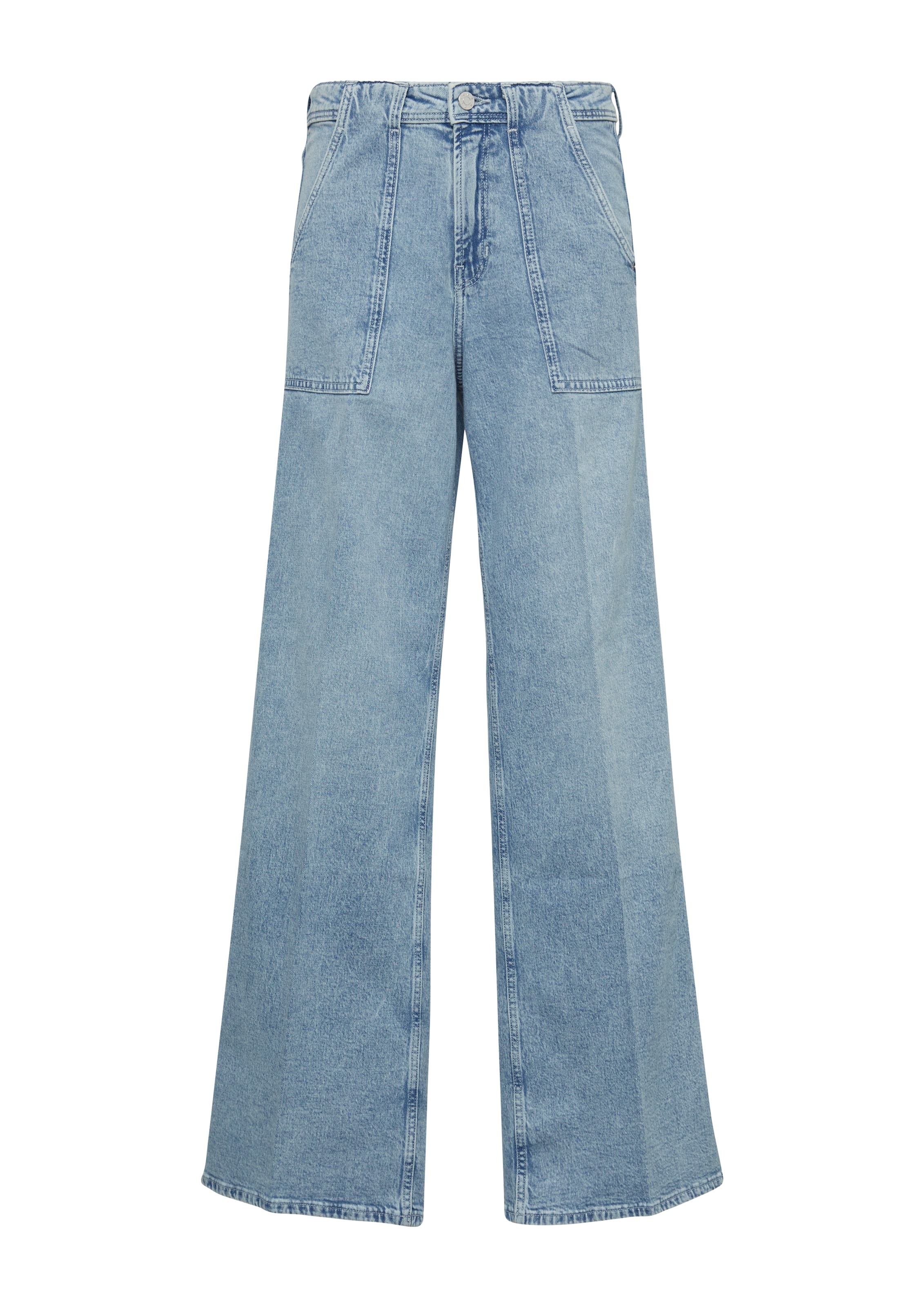 s.Oliver Wide leg Jeans 'Suri' in Blauw: voorkant