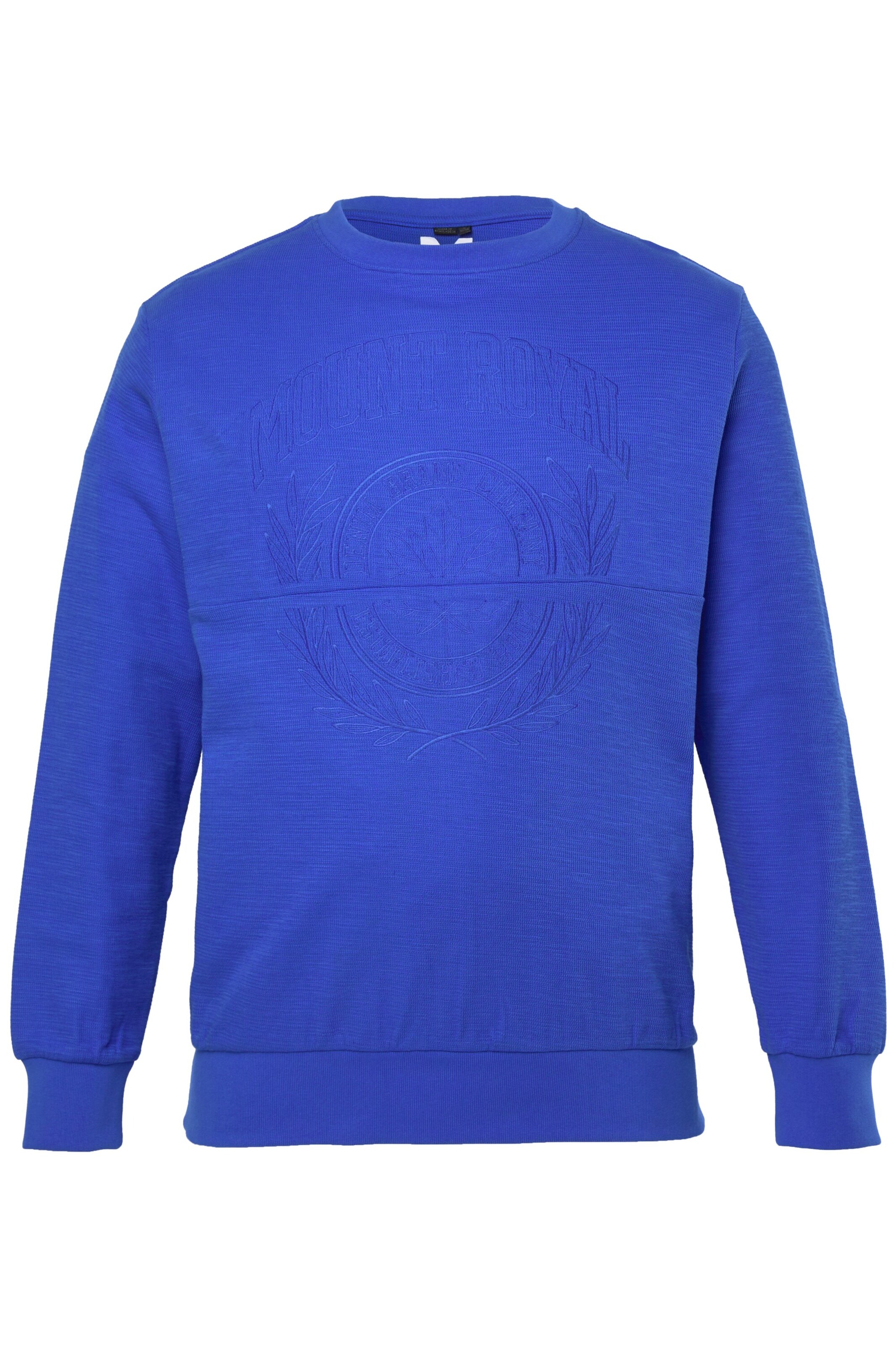 Men Plus Sweatshirt in Blauw: voorkant