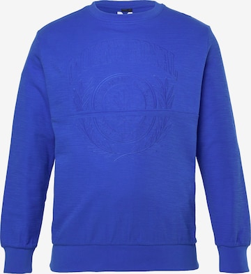 Men Plus Sweatshirt in Blue: front