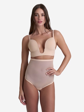 Slip scultant 'Forming Tulle High Waist Thong' Bye Bra en beige