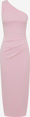 Tussah - Vestido em rosa: frente