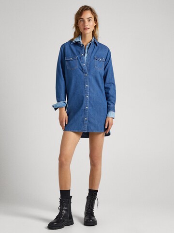 Pepe Jeans Shirt Dress 'Maya' in Blue