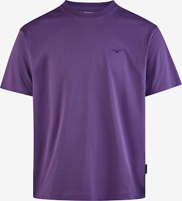 Cleptomanicx T-Shirt 'Boxy Tee Ligull Boxy Crop' in Lila: Vorderseite