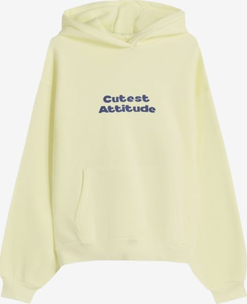 Bershka Mikina - Žltá: predná strana