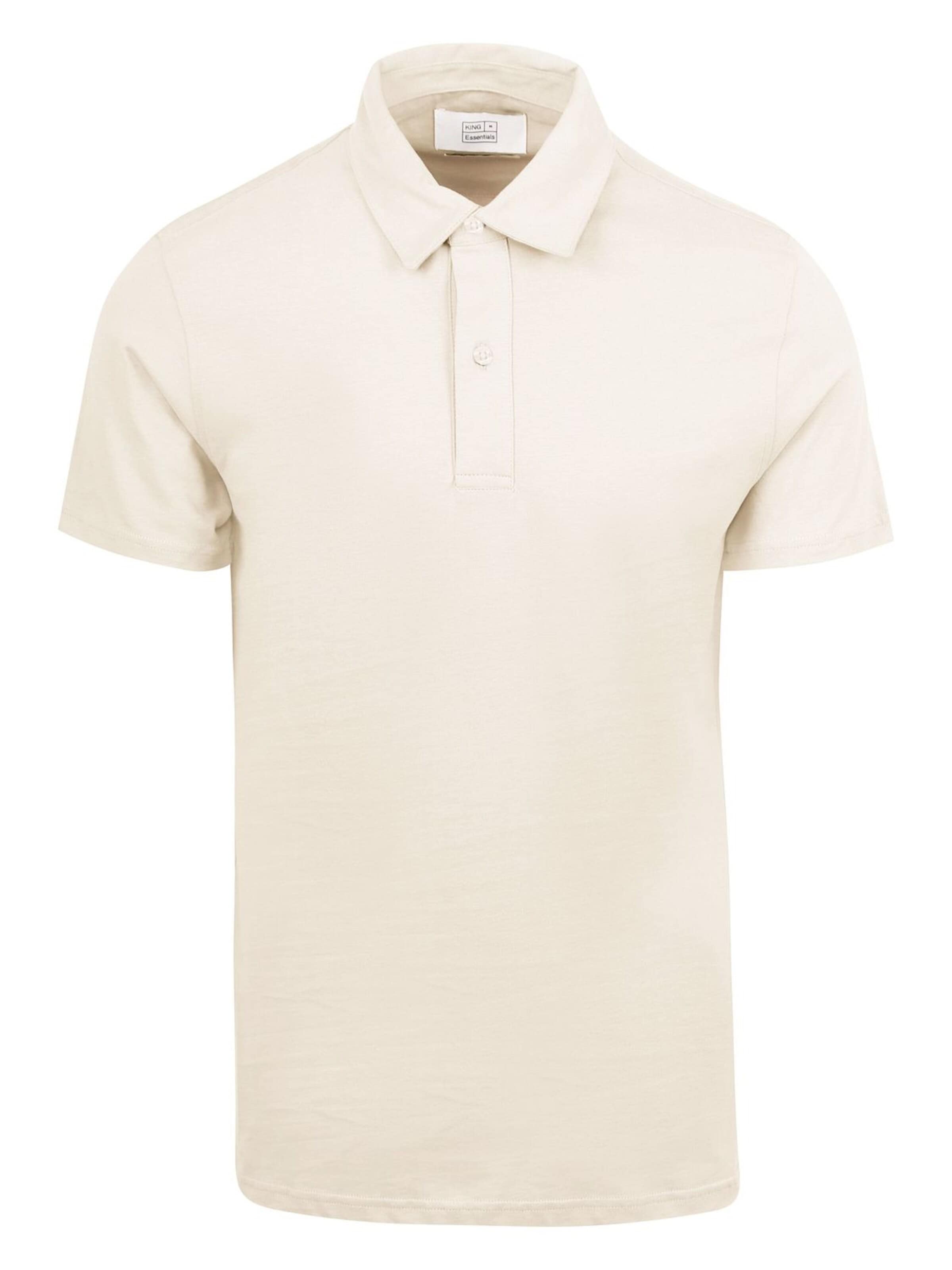 KING Essentials Shirt 'The James' in Wit: voorkant
