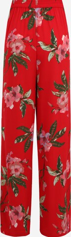 Only Tall Wide leg Broek 'NOWA' in Rood
