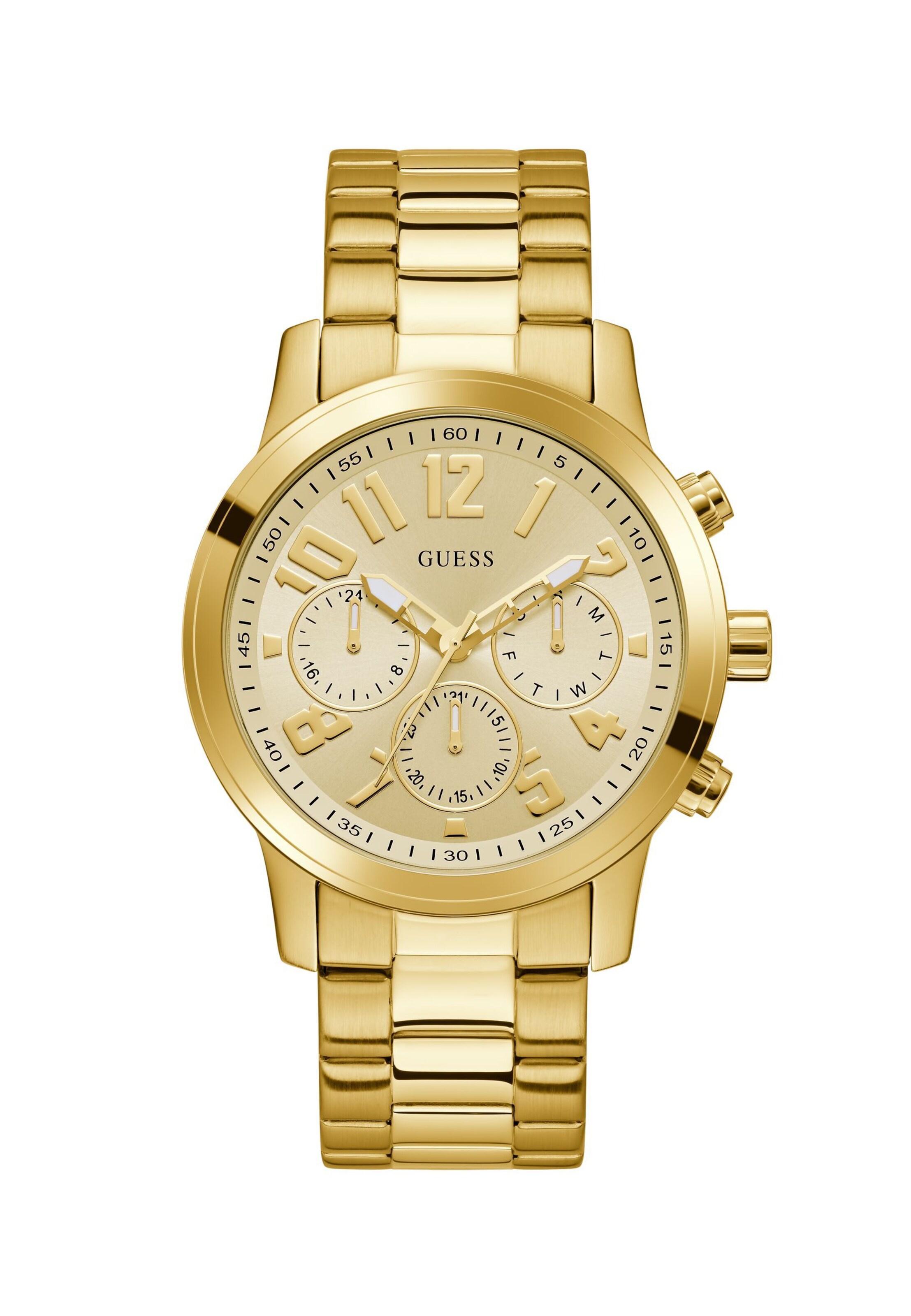 GUESS Analogt ur 'PARKER' i guld: forside