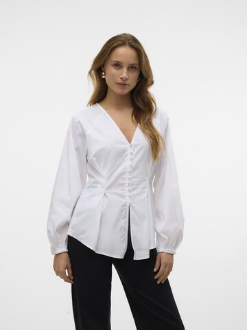VERO MODA Blouse 'IDA' in Wit: voorkant